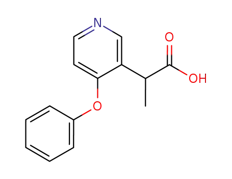 Molecular Structure of 51363-30-5 (3-Pyridineacetic acid, a-methyl-4-phenoxy-)