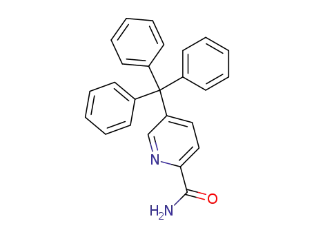 Molecular Structure of 64063-74-7 (2-Pyridinecarboxamide, 5-(triphenylmethyl)-)