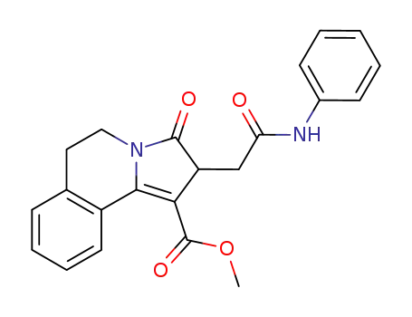 Pyrrolo[2,1-a]isoquinoline-1-carboxylic acid,
2,3,5,6-tetrahydro-3-oxo-2-[2-oxo-2-(phenylamino)ethyl]-, methyl ester