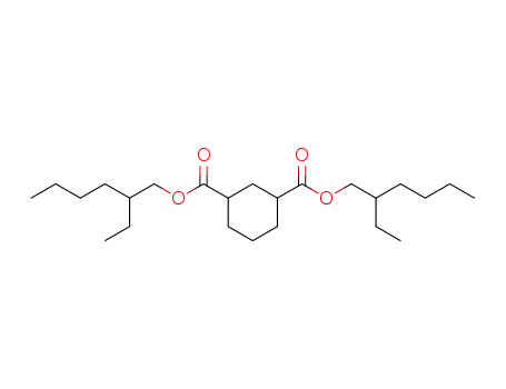 Molecular Structure of 22995-53-5 (1,3-Cyclohexanedicarboxylic acid, bis(2-ethylhexyl) ester)