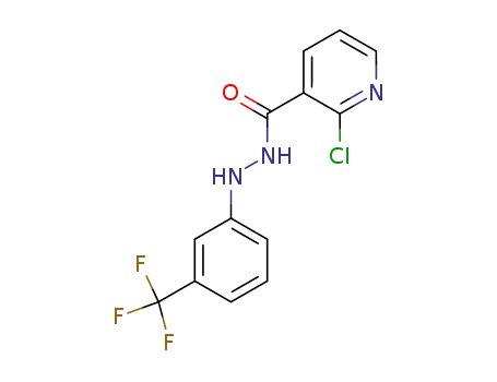 Molecular Structure of 34580-63-7 (2-chloro-N-[3-(trifluoromethyl)phenyl]pyridine-3-carbohydrazide)