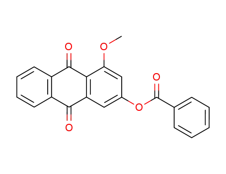 Molecular Structure of 64391-29-3 (9,10-Anthracenedione, 3-(benzoyloxy)-1-methoxy-)