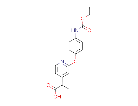 Molecular Structure of 51363-16-7 (4-Pyridineacetic acid, 2-[4-[(ethoxycarbonyl)amino]phenoxy]-a-methyl-)