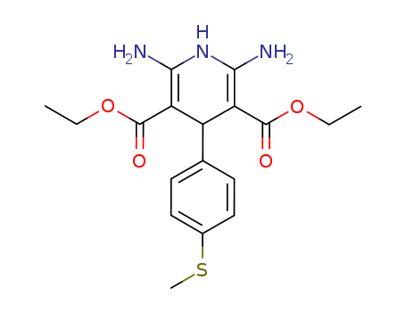3,5-Pyridinedicarboxylic acid,  2,6-diamino-1,4-dihydro-4-[4-(methylthio)phenyl]-, diethyl ester