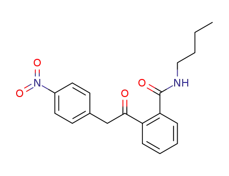 Molecular Structure of 63564-83-0 (Benzamide, N-butyl-2-[(4-nitrophenyl)acetyl]-)