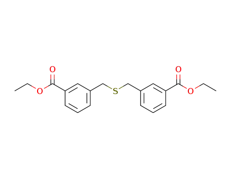 Molecular Structure of 62290-18-0 (Benzoic acid, 3,3'-[thiobis(methylene)]bis-, diethyl ester)