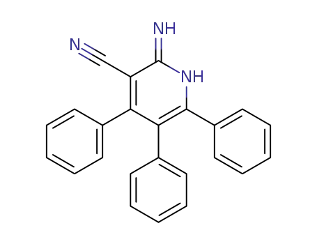 Molecular Structure of 70312-91-3 (3-Pyridinecarbonitrile, 2-amino-4,5,6-triphenyl-)