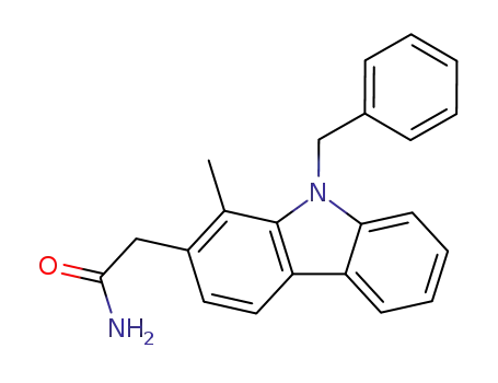 9H-Carbazole-2-acetamide, 1-methyl-9-(phenylmethyl)-