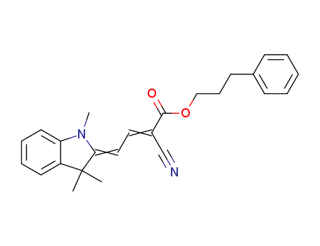 2-Butenoicacid, 2-cyano-4-(1,3-dihydro-1,3,3-trimethyl-2H-indol-2-ylidene)-,3-phenylpropyl ester