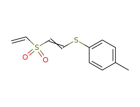 Molecular Structure of 61442-00-0 (Benzene, 1-[[2-(ethenylsulfonyl)ethenyl]thio]-4-methyl-)