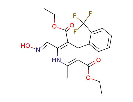 3,5-Pyridinedicarboxylic acid,
1,4-dihydro-2-[(hydroxyimino)methyl]-6-methyl-4-[2-(trifluoromethyl)phen
yl]-, diethyl ester