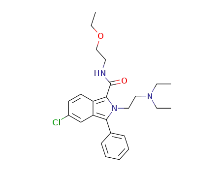 Molecular Structure of 61294-87-9 (2H-Isoindole-1-carboxamide,
5-chloro-2-[2-(diethylamino)ethyl]-N-(2-ethoxyethyl)-3-phenyl-)