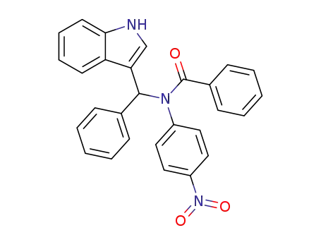 Molecular Structure of 51071-10-4 (Benzamide, N-(1H-indol-3-ylphenylmethyl)-N-(4-nitrophenyl)-)