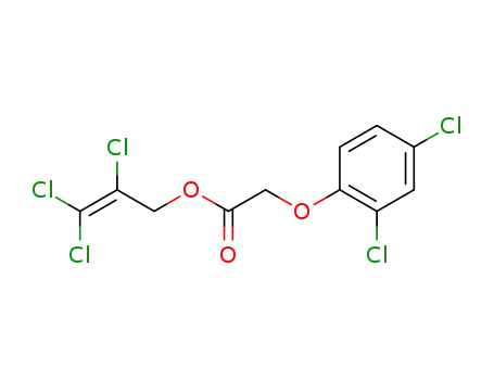 Molecular Structure of 29670-84-6 (Acetic acid, (2,4-dichlorophenoxy)-, 2,3,3-trichloro-2-propenyl ester)