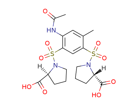 L-Proline,  1,1'-[[4-(acetylamino)-6-methyl-1,3-phenylene]bis(sulfonyl)]bis-