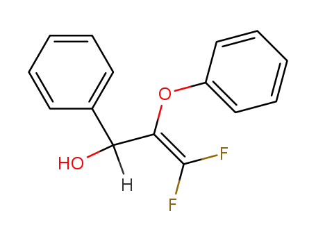 Molecular Structure of 65566-53-2 (Benzenemethanol, a-(2,2-difluoro-1-phenoxyethenyl)-)