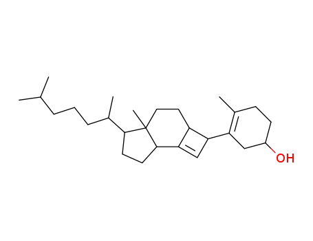 Molecular Structure of 63848-09-9 (3-Cyclohexen-1-ol,3-[(2R,2aR,4aR,5R,7aR)-5-[(1R)-1,5-dimethylhexyl]-2a,3,4,4a,5,6,7,7a-octahydro-4a-methyl-2H-cyclobut[e]inden-2-yl]-4-methyl-,(1S)- (9CI))