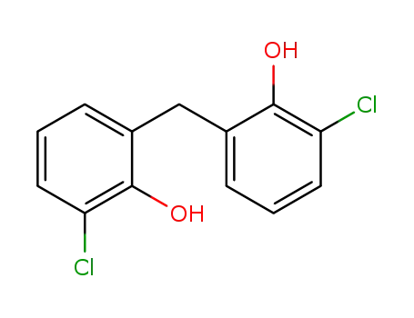 Molecular Structure of 34589-11-2 (Phenol, 2,2'-methylenebis[6-chloro-)
