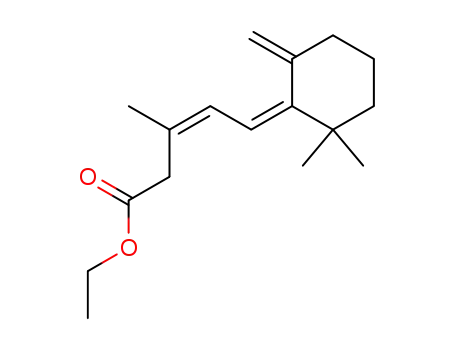 (Z)-5-[2,2-Dimethyl-6-methylene-cyclohex-(Z)-ylidene]-3-methyl-pent-3-enoic acid ethyl ester