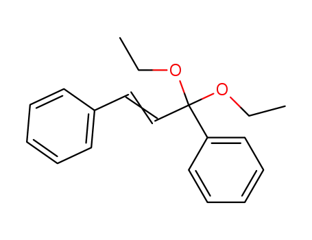 Molecular Structure of 63473-77-8 (Benzene, 1,1'-(3,3-diethoxy-1-propene-1,3-diyl)bis-)