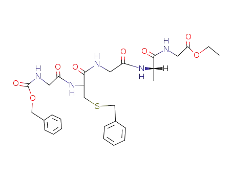 Benzyloxycarbonyl-S-benzyl-cysteinyl-glycyl-L-alanyl-glycin-ethylester