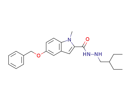 1H-Indole-2-carboxylic acid, 1-methyl-5-(phenylmethoxy)-,
2-(2-ethylbutyl)hydrazide