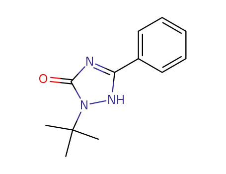 Molecular Structure of 53000-06-9 (3H-1,2,4-Triazol-3-one, 2-(1,1-dimethylethyl)-1,2-dihydro-5-phenyl-)