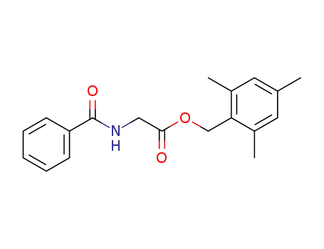 Molecular Structure of 6645-32-5 (Mesitylmethyl (benzoylamino)acetate)