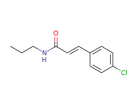 Molecular Structure of 23784-63-6 (2-Propenamide, 3-(4-chlorophenyl)-N-propyl-)