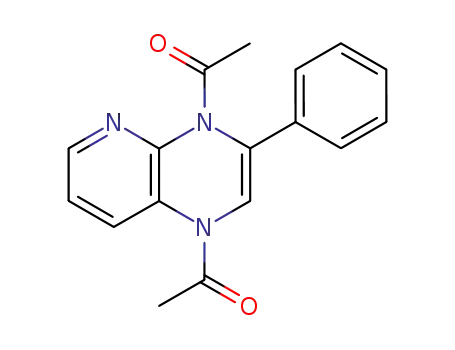 Molecular Structure of 63234-35-5 (Pyrido[2,3-b]pyrazine, 1,4-diacetyl-1,4-dihydro-3-phenyl-)