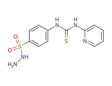 Molecular Structure of 64690-02-4 (Benzenesulfonic acid, 4-[[(2-pyridinylamino)thioxomethyl]amino]-,
hydrazide)