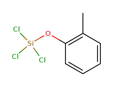 Molecular Structure of 16714-32-2 (Silane, trichloro(2-methylphenoxy)-)
