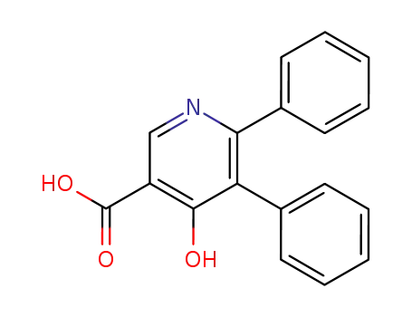 Molecular Structure of 63514-32-9 (3-Pyridinecarboxylic acid, 4-hydroxy-5,6-diphenyl-)