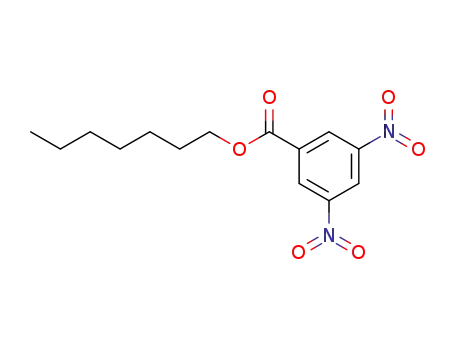 Molecular Structure of 10478-05-4 (Benzoic acid, 3,5-dinitro-, heptyl ester)