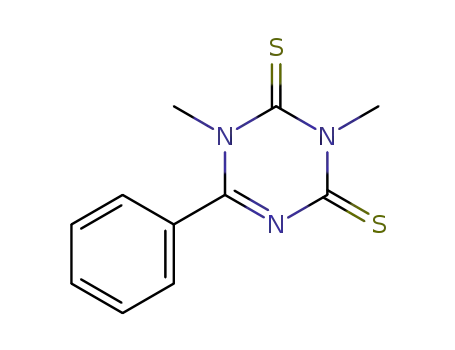 Molecular Structure of 64341-84-0 (1,3,5-Triazine-2,4(1H,3H)-dithione, 1,3-dimethyl-6-phenyl-)