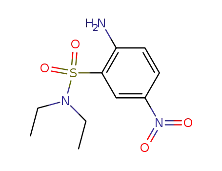 Molecular Structure of 20770-19-8 (Benzenesulfonamide, 2-amino-N,N-diethyl-5-nitro-)