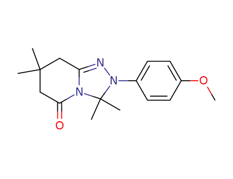 Molecular Structure of 62565-21-3 (1,2,4-Triazolo[4,3-a]pyridin-5(3H)-one,
2,6,7,8-tetrahydro-2-(4-methoxyphenyl)-3,3,7,7-tetramethyl-)