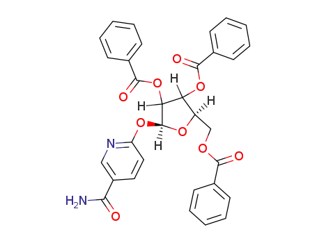 3-피리딘카르복사미드, 6-(2,3,5-트리-O-벤조일-.베타.-D-리보푸라노실)옥시-