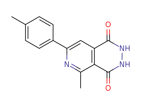 Molecular Structure of 57961-63-4 (Pyrido[3,4-d]pyridazine-1,4-dione,
2,3-dihydro-5-methyl-7-(4-methylphenyl)-)