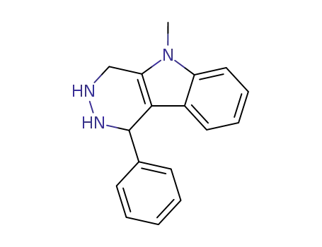 Molecular Structure of 61381-49-5 (1H-Pyridazino[4,5-b]indole, 2,3,4,5-tetrahydro-5-methyl-1-phenyl-)