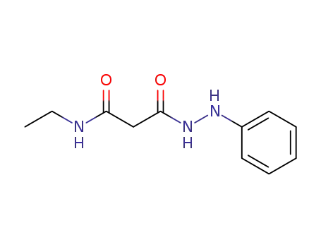 Molecular Structure of 62970-53-0 (Propanoic acid, 3-(ethylamino)-3-oxo-, 2-phenylhydrazide)