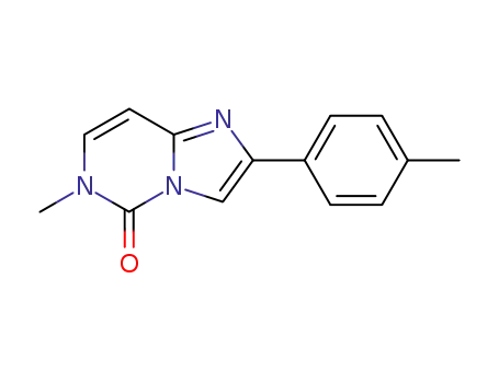 Molecular Structure of 63803-95-2 (Imidazo[1,2-c]pyrimidin-5(6H)-one, 6-methyl-2-(4-methylphenyl)-)
