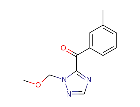 Molecular Structure of 62458-03-1 (Methanone, [1-(methoxymethyl)-1H-1,2,4-triazol-5-yl](3-methylphenyl)-)