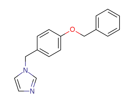 Molecular Structure of 58041-69-3 (1H-Imidazole, 1-[[4-(phenylmethoxy)phenyl]methyl]-)