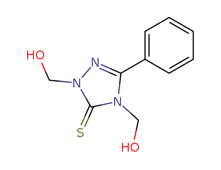 Molecular Structure of 63479-93-6 (3H-1,2,4-Triazole-3-thione,
2,4-dihydro-2,4-bis(hydroxymethyl)-5-phenyl-)