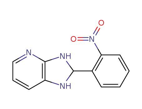 Molecular Structure of 63581-46-4 (1H-Imidazo[4,5-b]pyridine, 2,3-dihydro-2-(2-nitrophenyl)-)