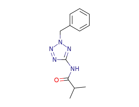 Molecular Structure of 62400-59-3 (Propanamide, 2-methyl-N-[2-(phenylmethyl)-2H-tetrazol-5-yl]-)