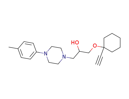 Molecular Structure of 56693-27-7 (1-Piperazineethanol,
a-[[(1-ethynylcyclohexyl)oxy]methyl]-4-(4-methylphenyl)-)