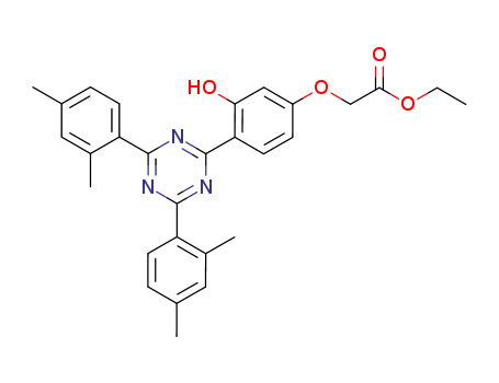 Acetic acid, [4-[4,6-bis(2,4-dimethylphenyl)-1,3,5-triazin-2-yl]-3-hydroxyphenoxy]-, ethyl ester