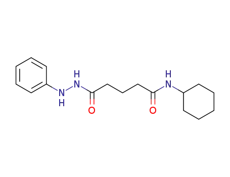 Molecular Structure of 62970-67-6 (Pentanoic acid, 5-(cyclohexylamino)-5-oxo-, 2-phenylhydrazide)